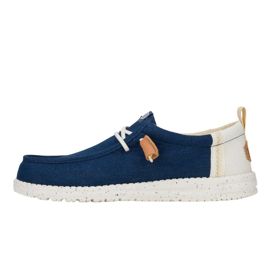Wally Craft Linen - White/Sargasso Blue