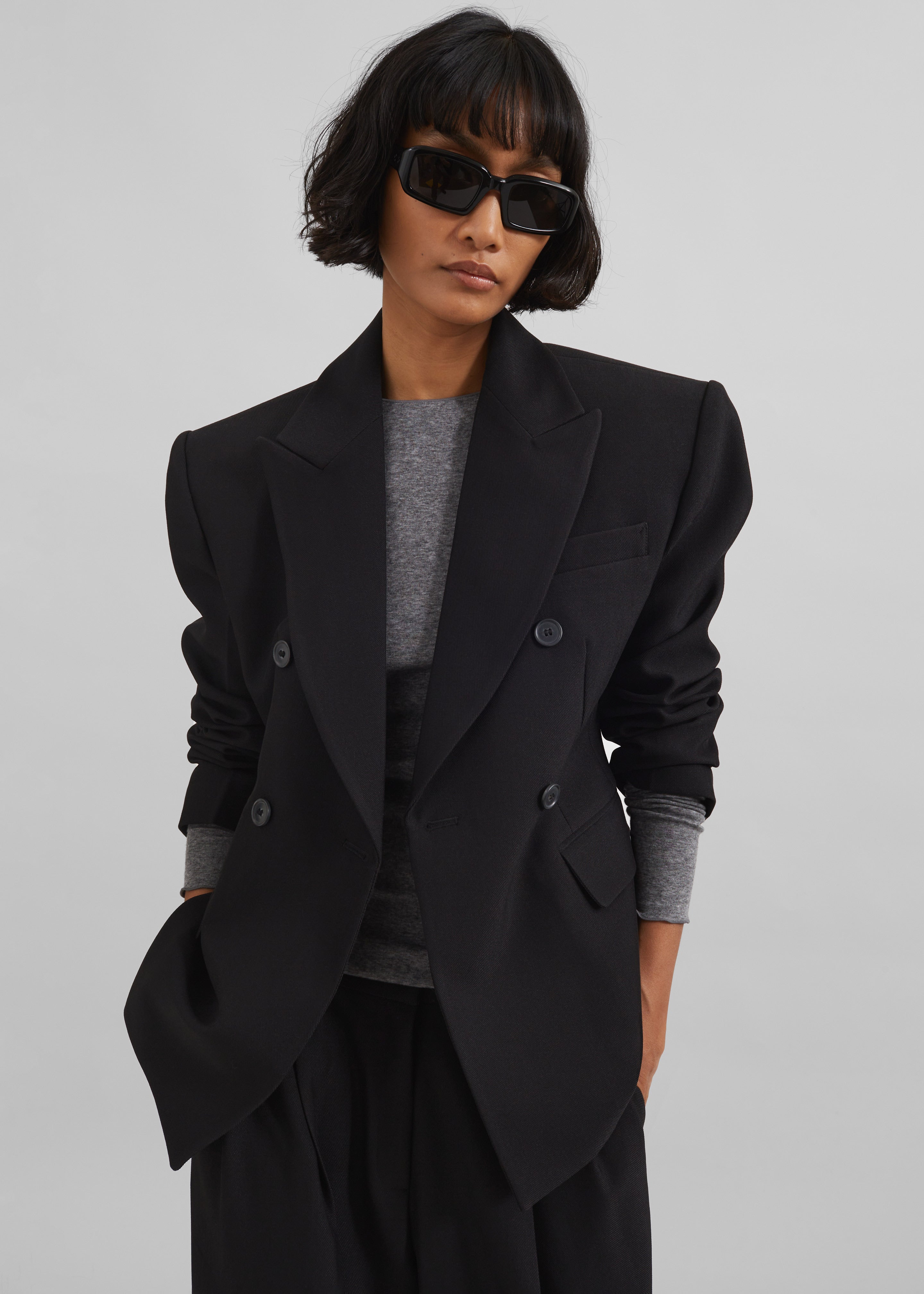 Doyer Cinched Blazer - Black