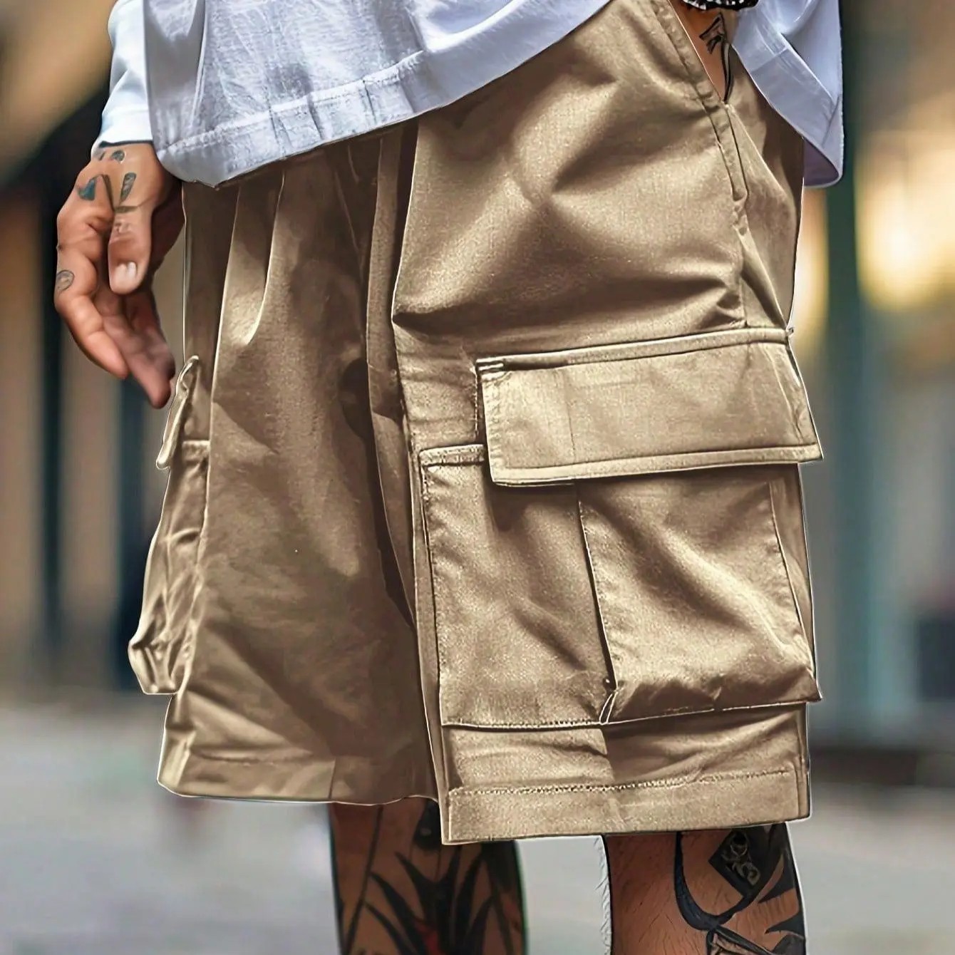 Men's Cargo Shorts - Relaxed Fit Tactical Shorts with Pockets(S-6XL)
