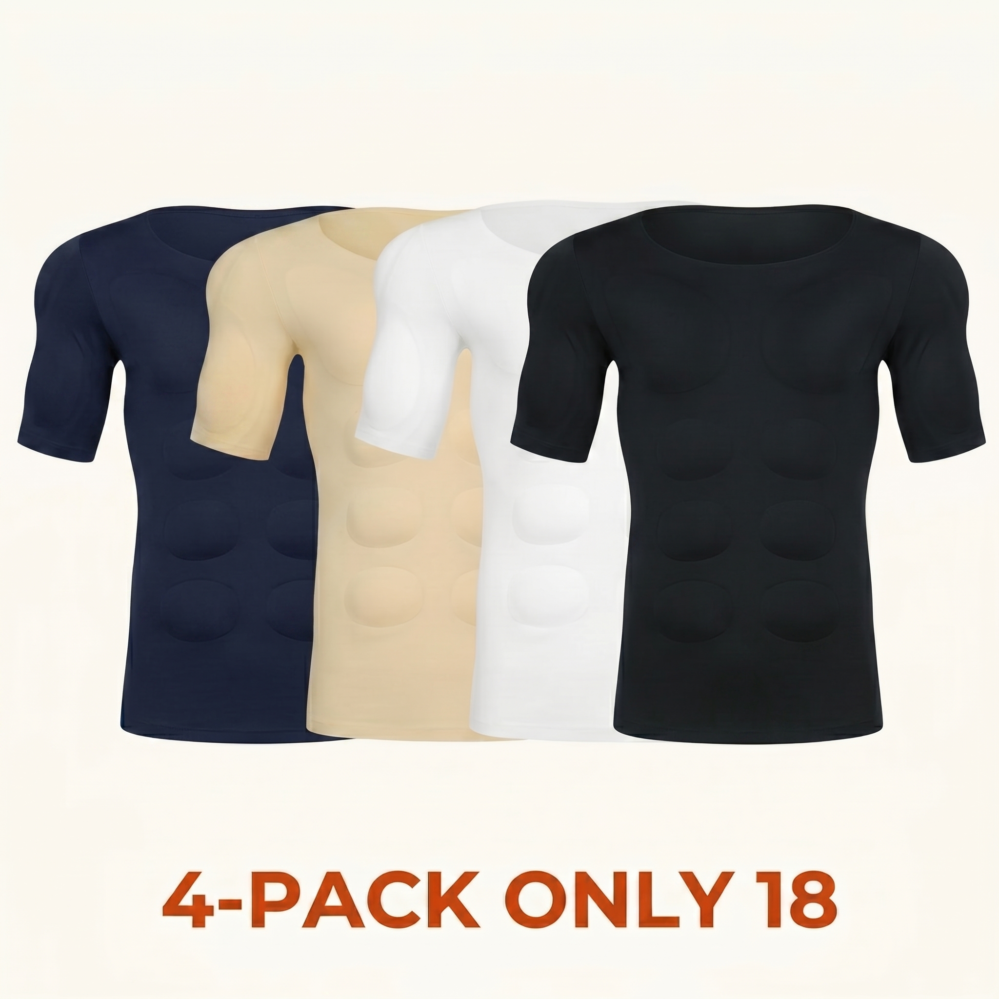 Men's Invisible, Seamless Muscle-Enhancing T-Shirt