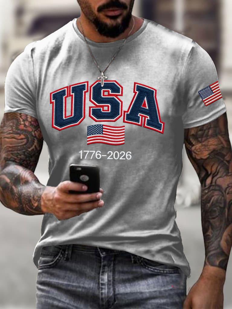 Men'S Independence Day Casual T-Shirt