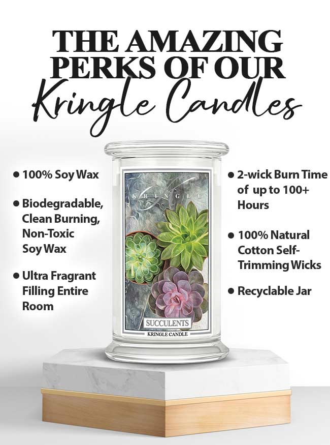 Succulents Large Jar | Soy Candle