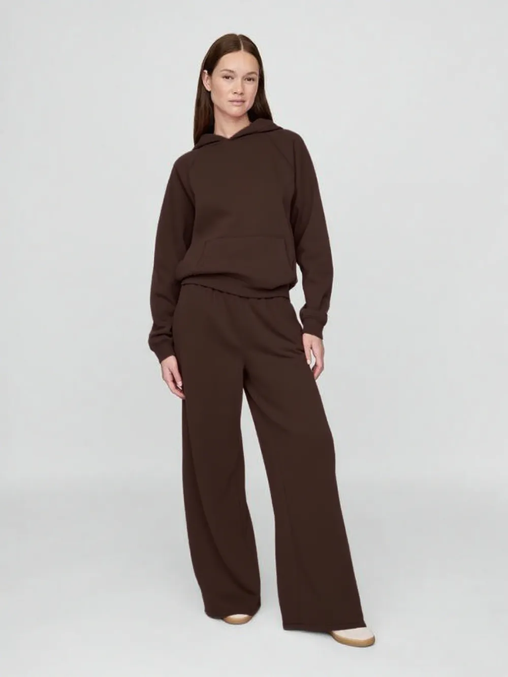 Women's Vintage Soft Lounge Hoodie & Wide-Leg Sweatpants Set