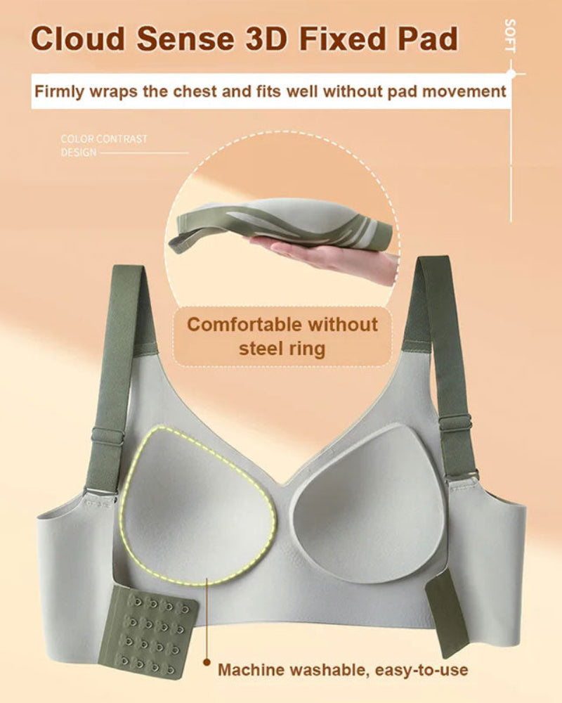 Lifting Anti-Sagging Wire-Free Push-up Bra