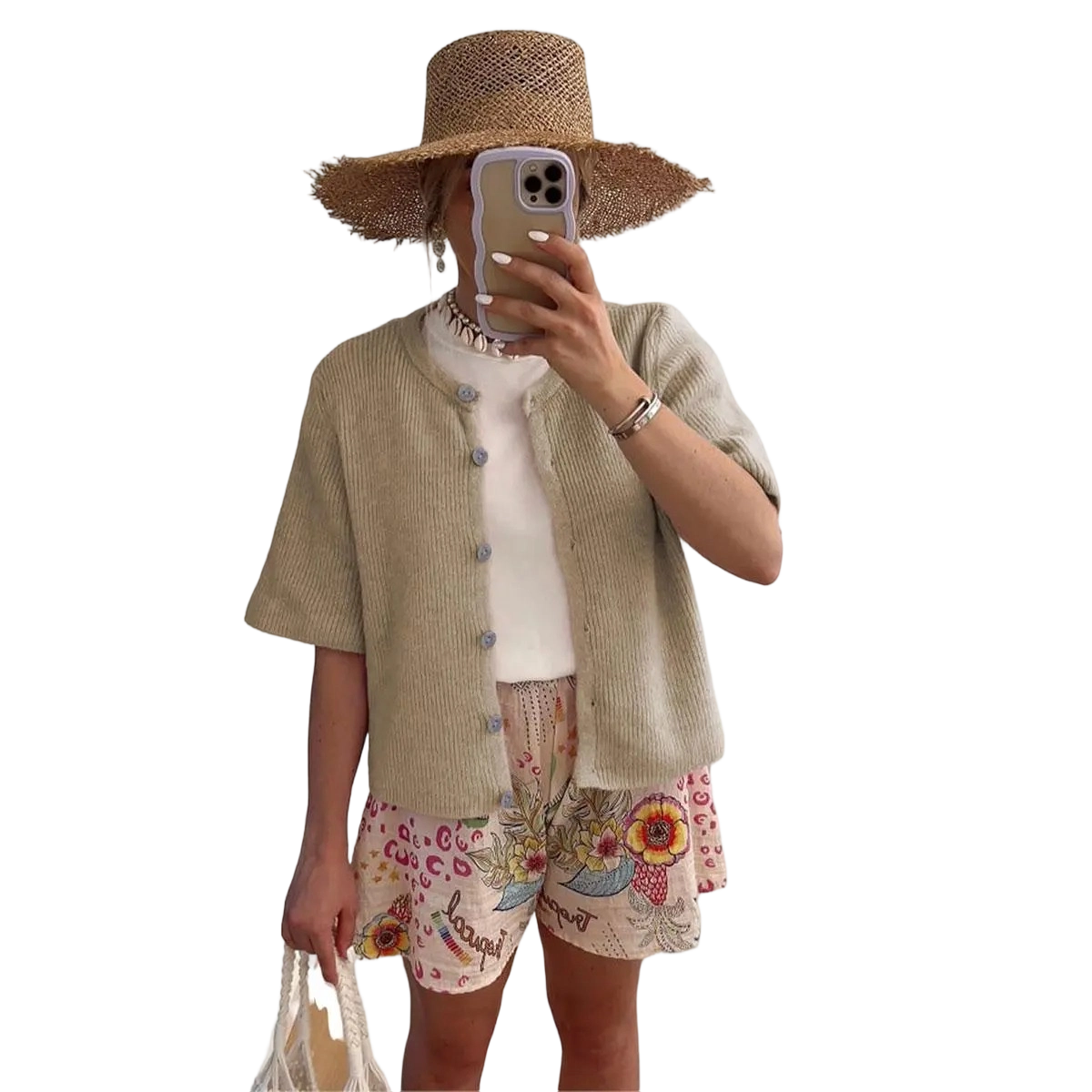 Women's Lightweight Ribbed Knit Cardigan