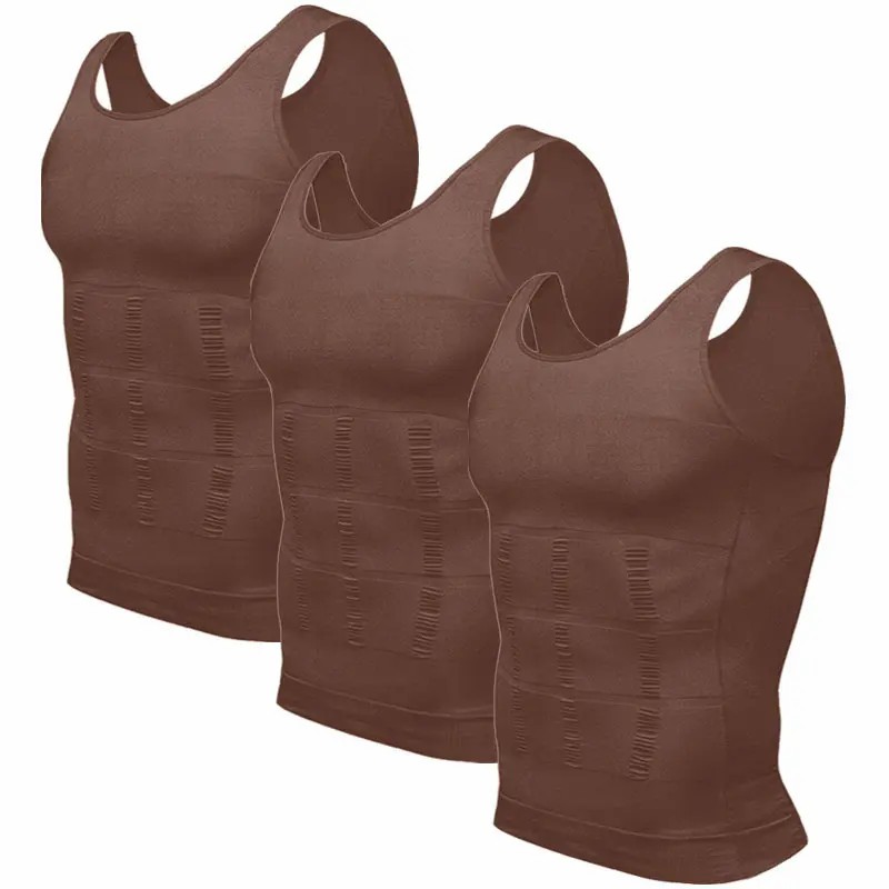 【3 pack】💪Men's Compression Shapewear Tank Top | Slim Fit Body Shaping Vest