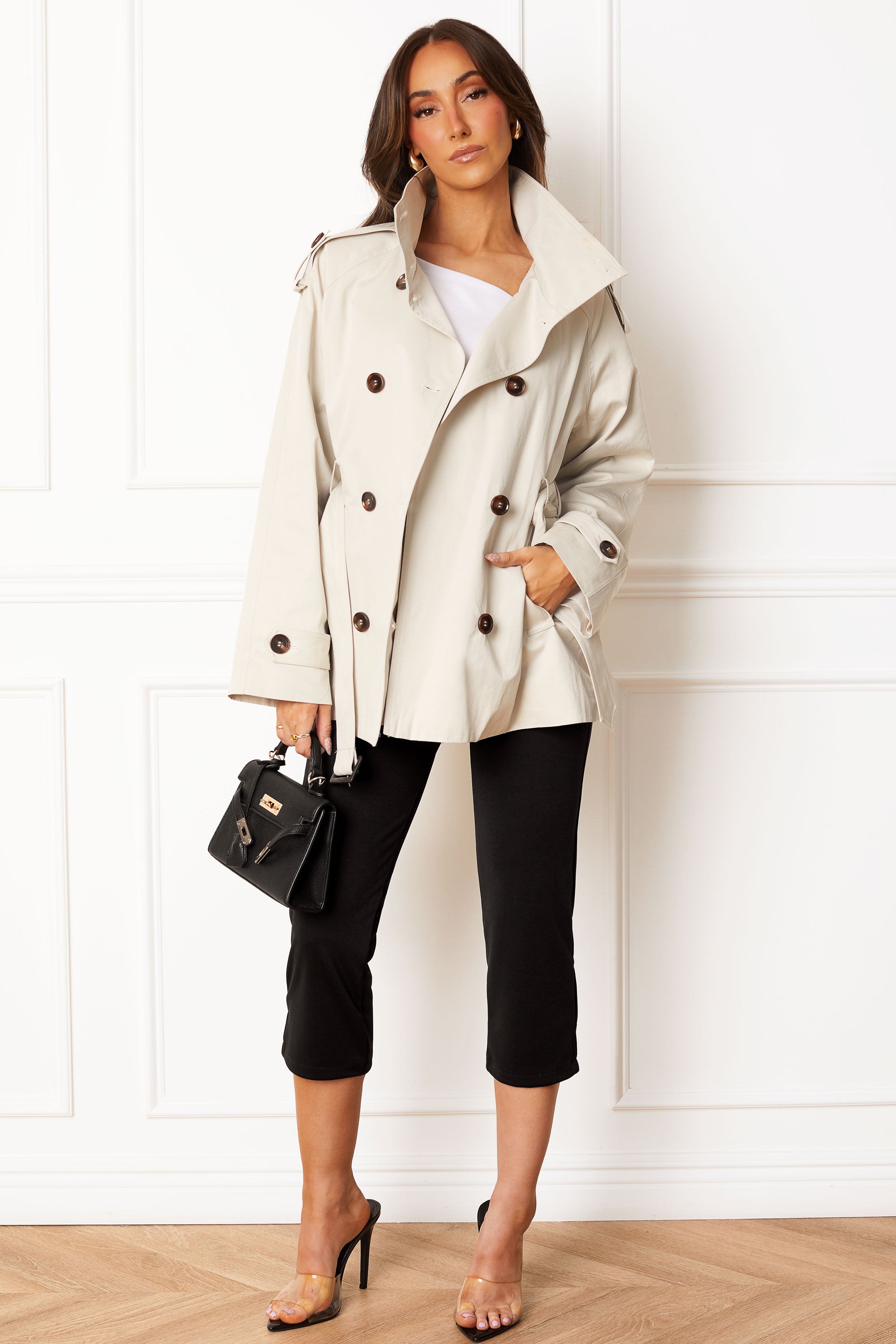 Sydney Oatmeal Trench Coat