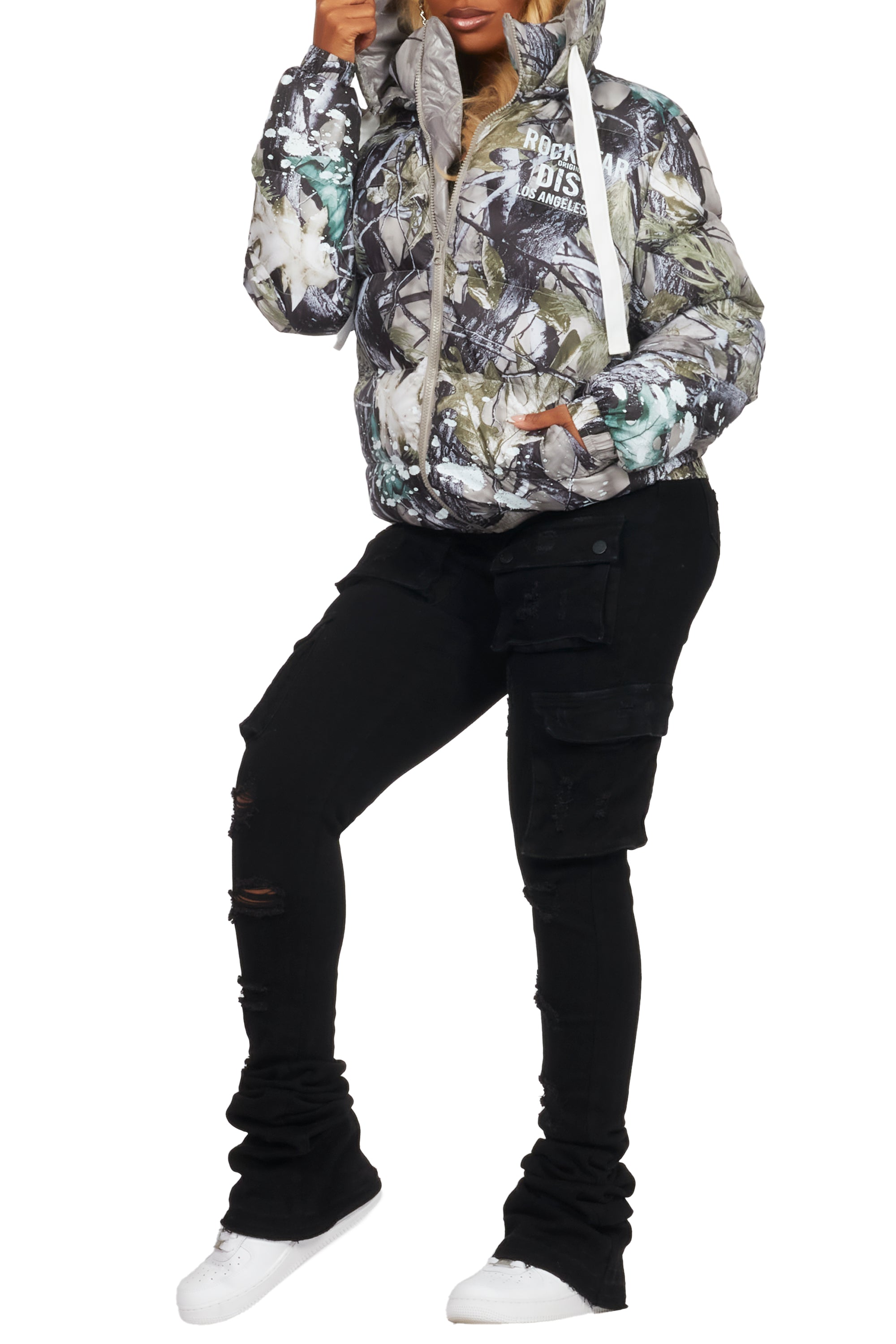 Art Dist. 2.0 Tree Camo Puffer Jacket