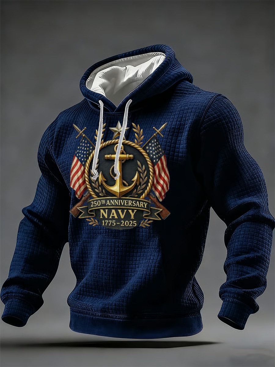 250Th Anniversary Free Navy Commemorative Hoodie