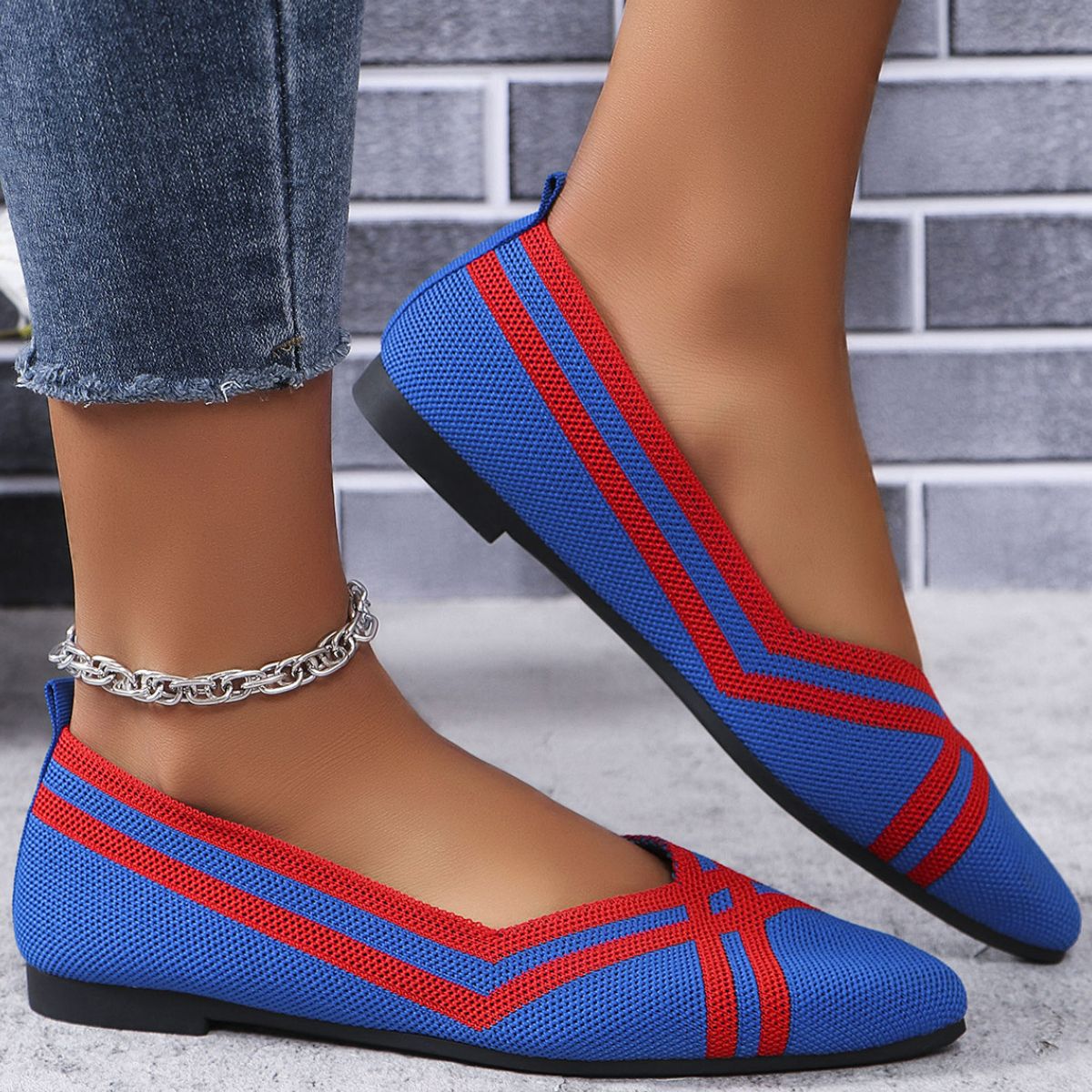 Point Toe Flats Slip-Ons (multiple color options)