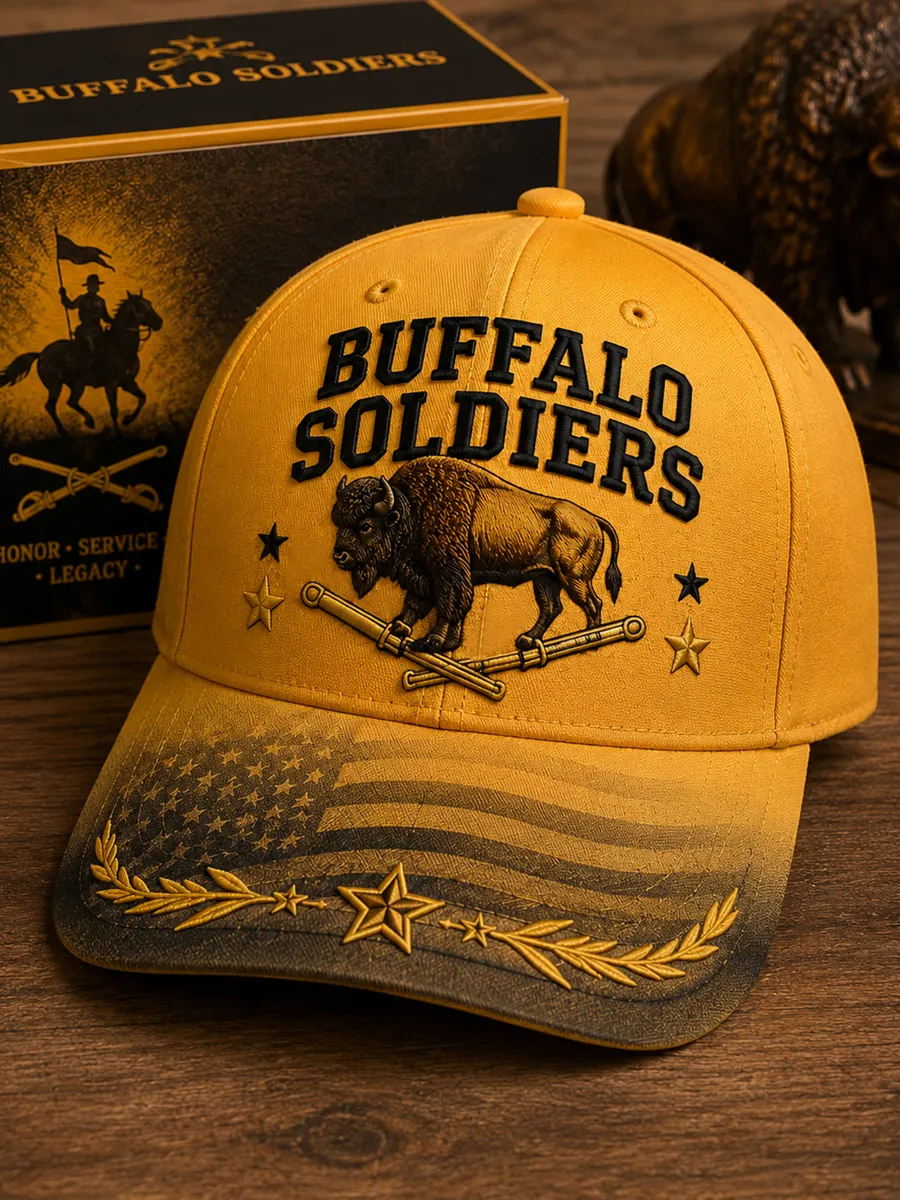 Buffalo Soldier Print Baseball Cap