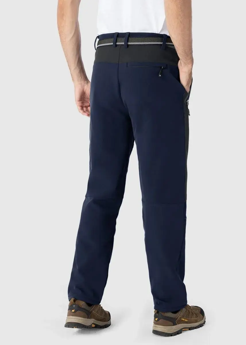 Men's 8-Pack Insulated Waterproof Pant Windproof Warm Fleece Lined Ski Trousers