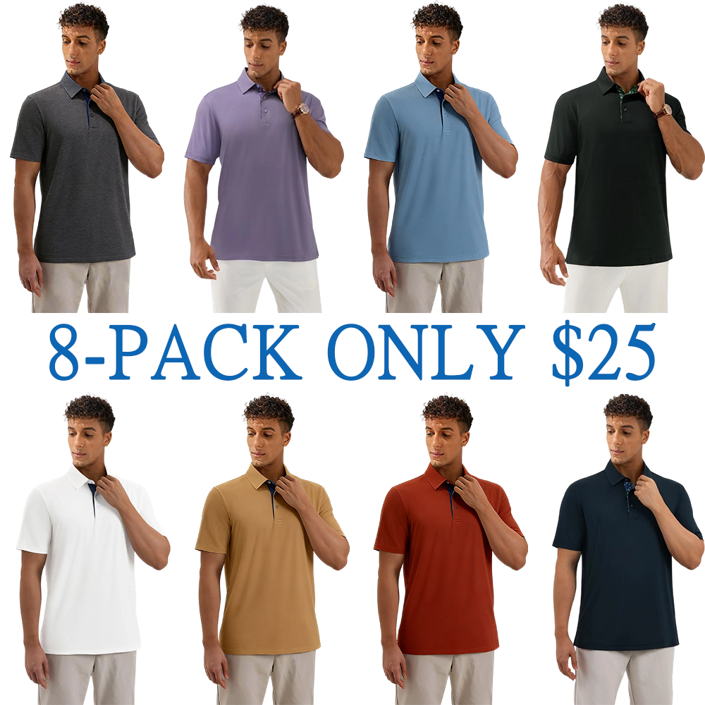Men's Casual Short Sleeve Polo Shirt
