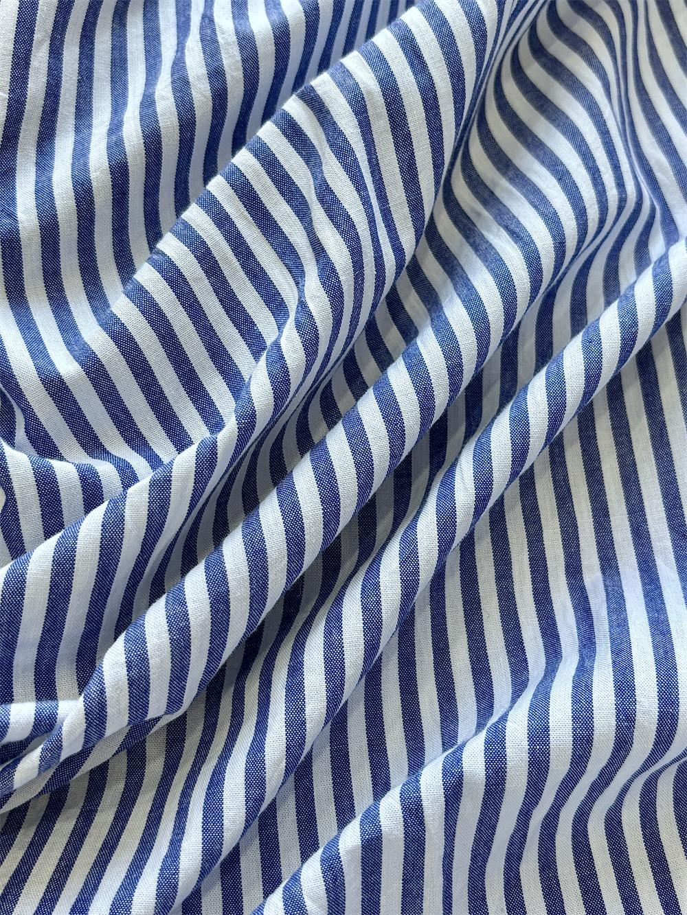 Women's Casual Long Sleeve Button Down Loose Striped Cotton Maxi Shirt Dress – Batwing Sleeves Breathable Lightweight Beach Caftan