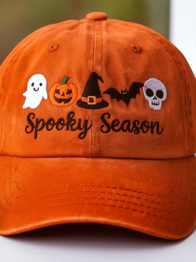 Unisex Cute Spooky Season Print Hat