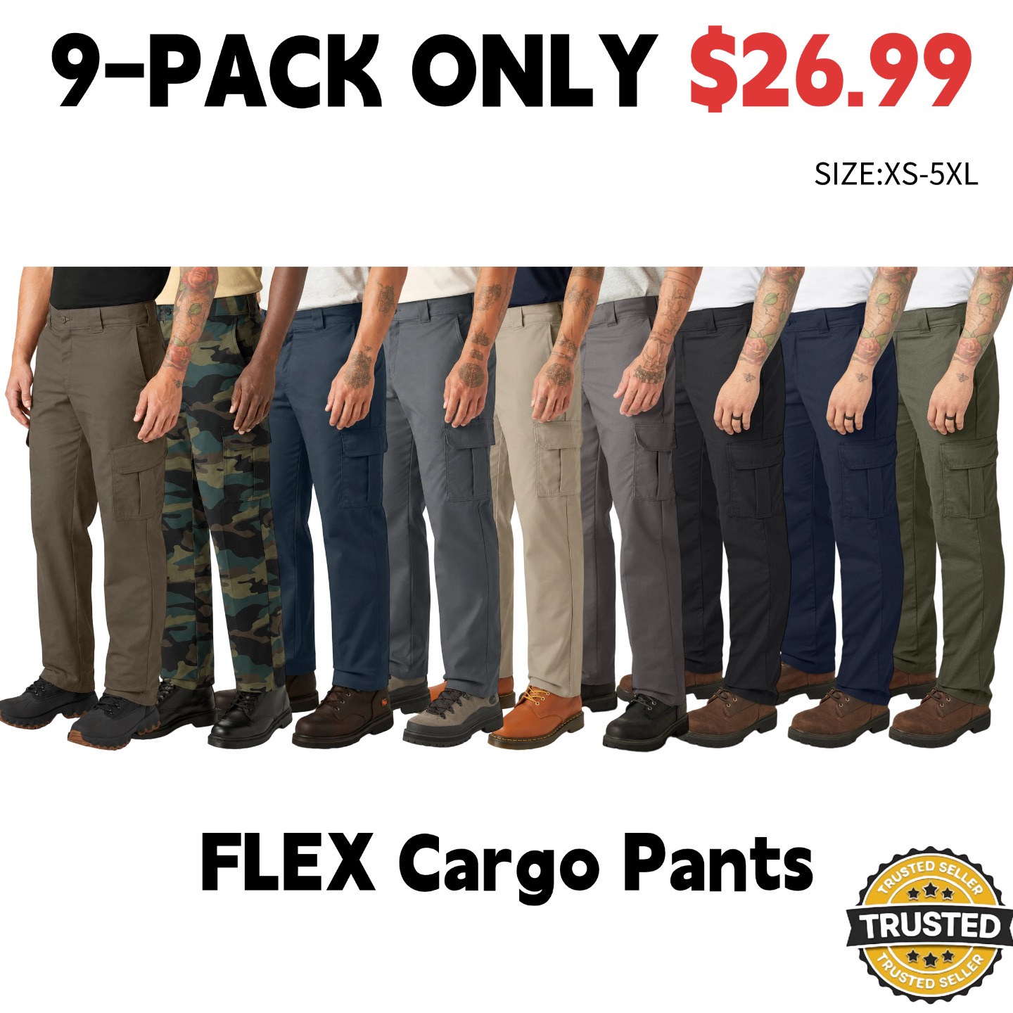 Men's Classic FLEX Series Regular Fit Cargo Pants