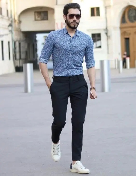 Men's Cotton-Linen Trousers — Elastic Waist, Lightweight Casual Pants, Slim Fit, Yoga & Beach Pants (With Pockets)