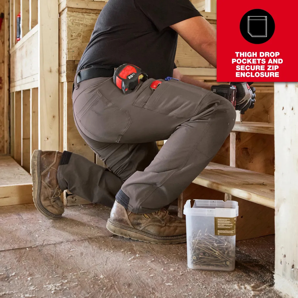 Men's 8-PACK FREEFLEX Tech Work Pants with 7 Pockets