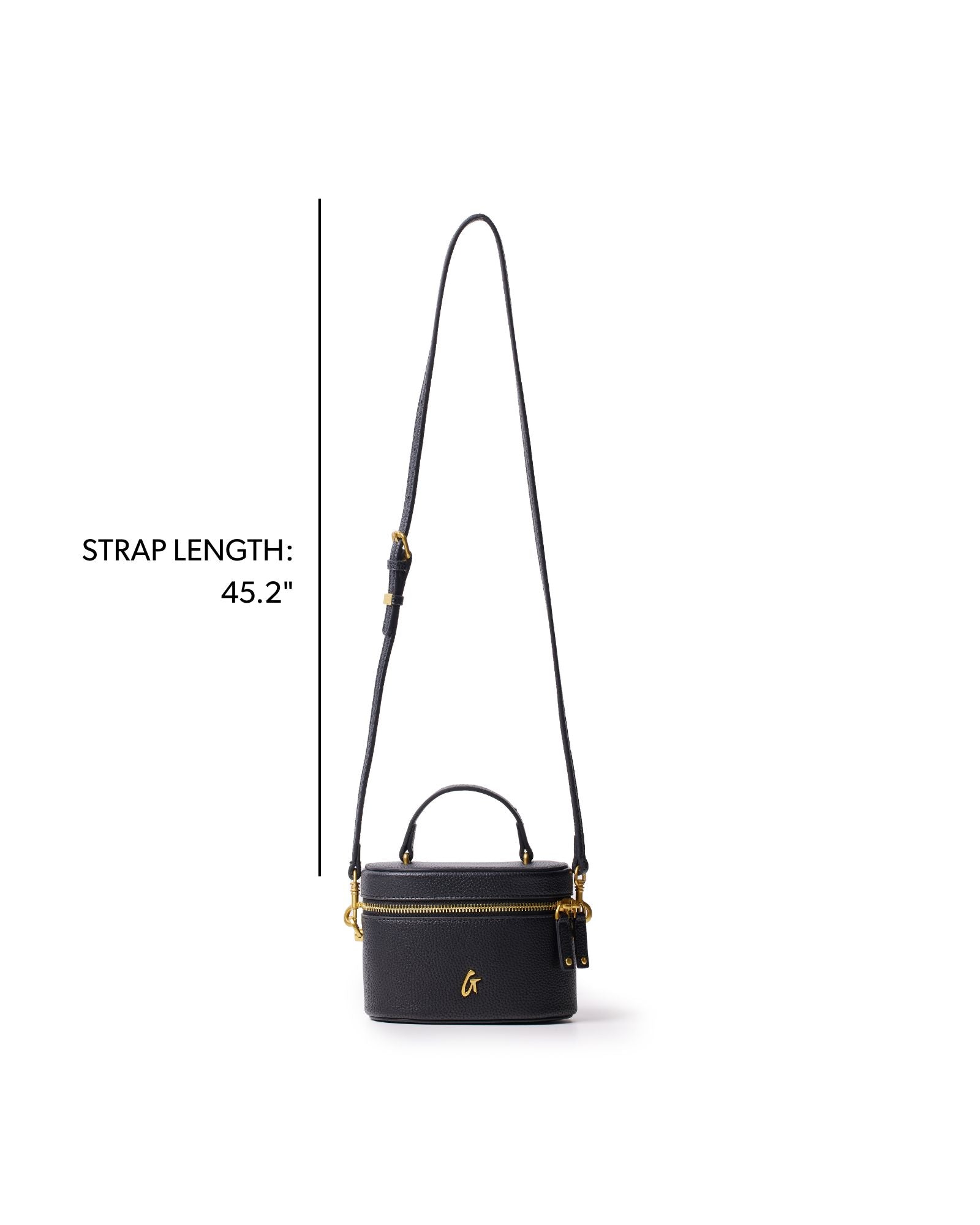 MINI PEBBLE VANITY BAG - BLACK