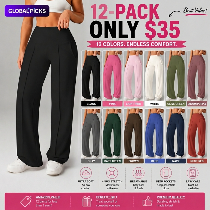 Pantalón Valeria – Tiro Alto Office & Fit