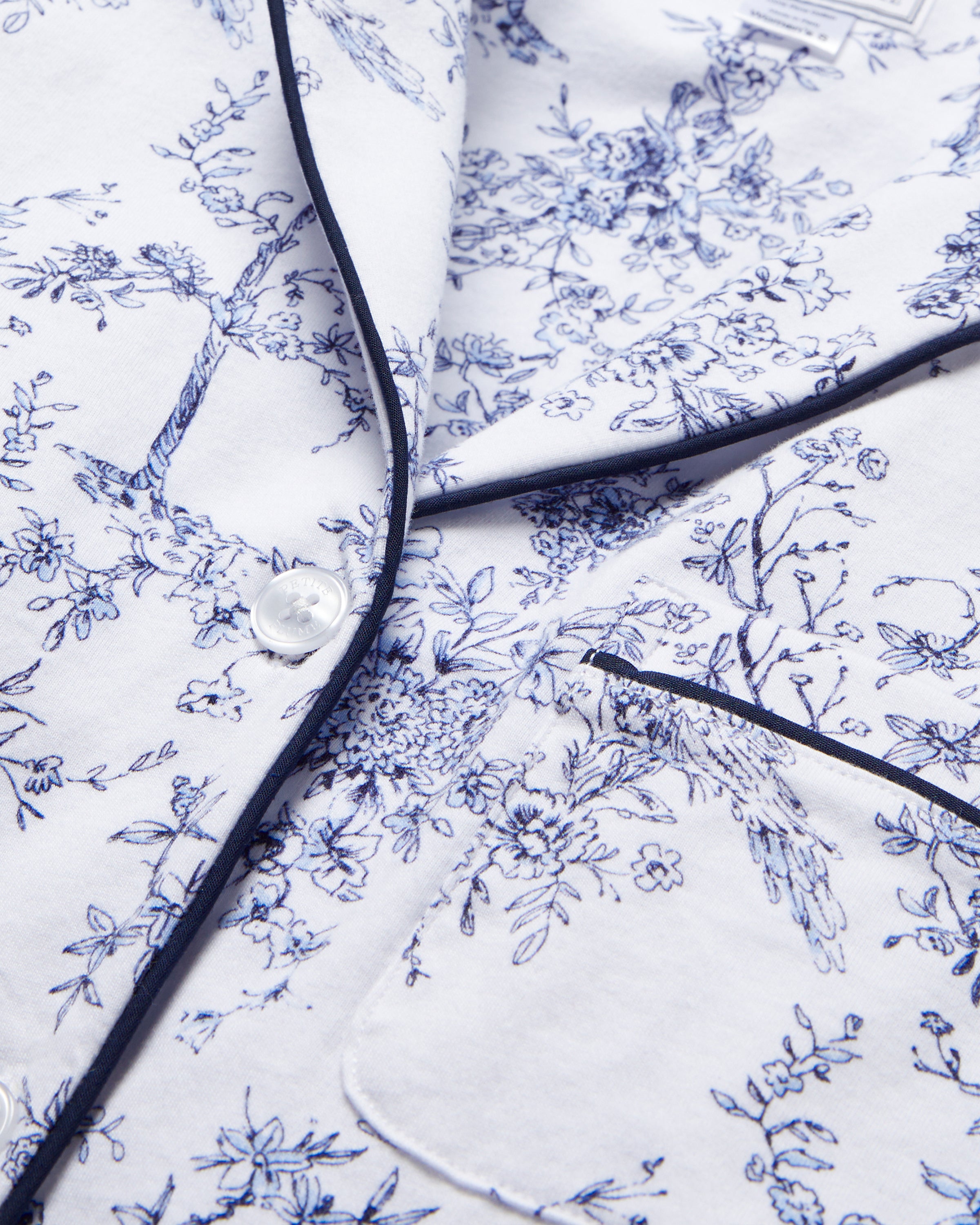 Women's Pima Pajama Set in Timeless Toile