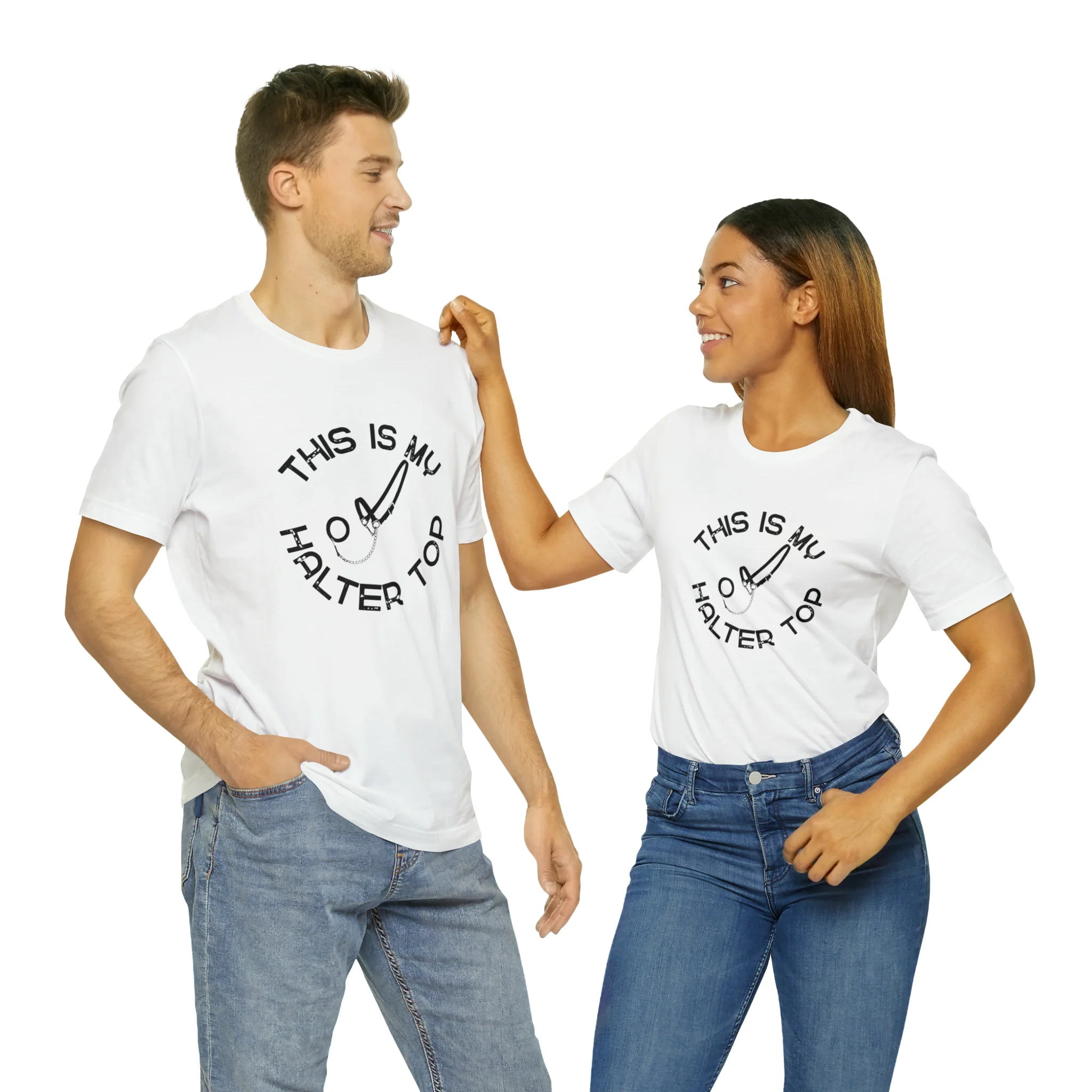This is My Halter Top Unisex Jersey Short Sleeve Tee