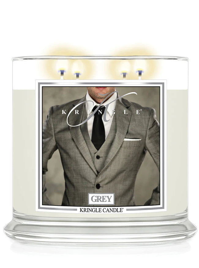 Grey XL Jar 4-Wick | Soy Candle