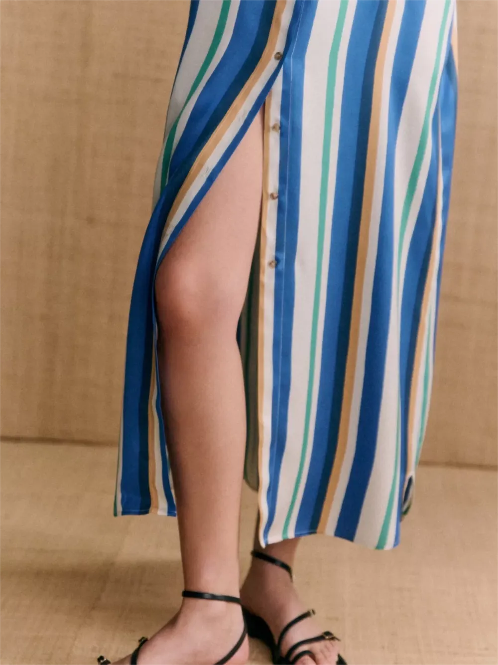 Striped Midi Dress