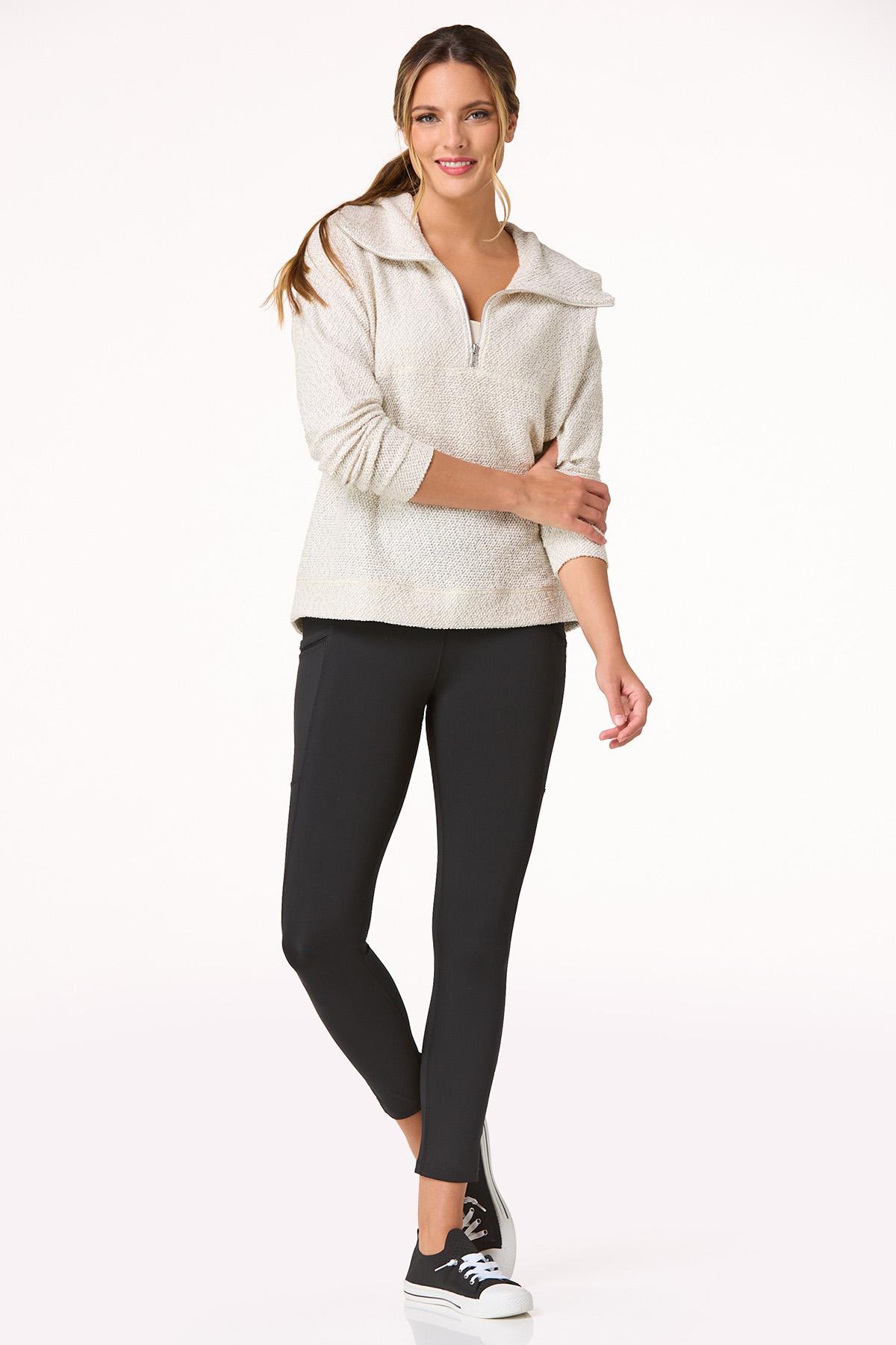 Boucle Zip Pullover