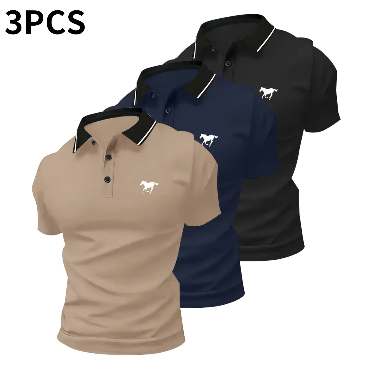 Men’s Casual Polo Shirt Set