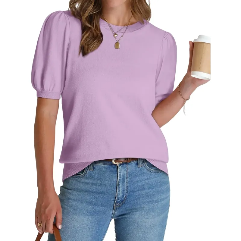 Women's Puff Sleeve Knit Sweater(New Arrivals)