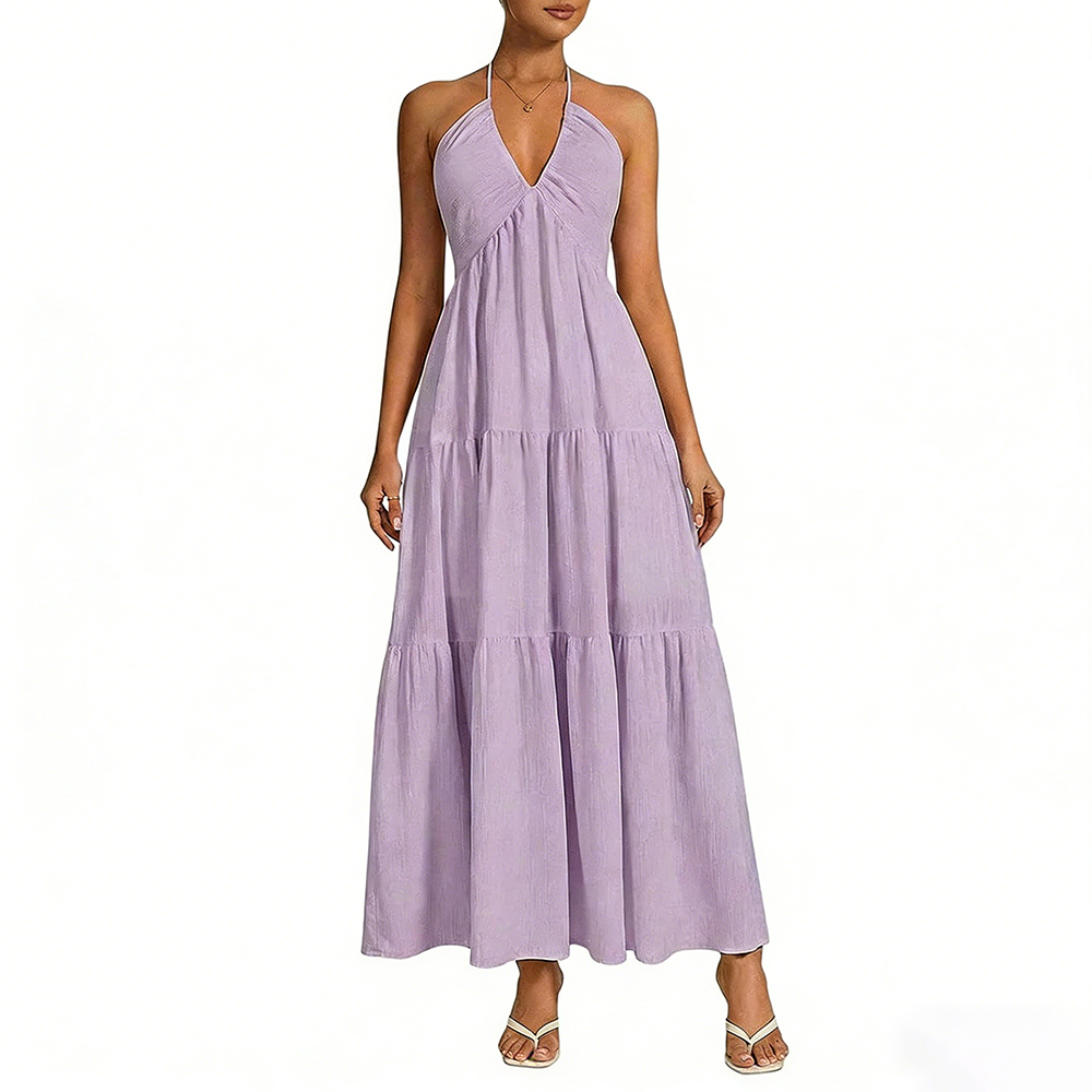 Women's Casual Basic Loose Fit Sleeveless Dress