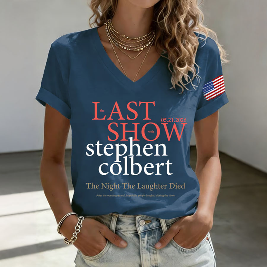 Women'S Short Sleeved V-Neck Casual T-Shirt