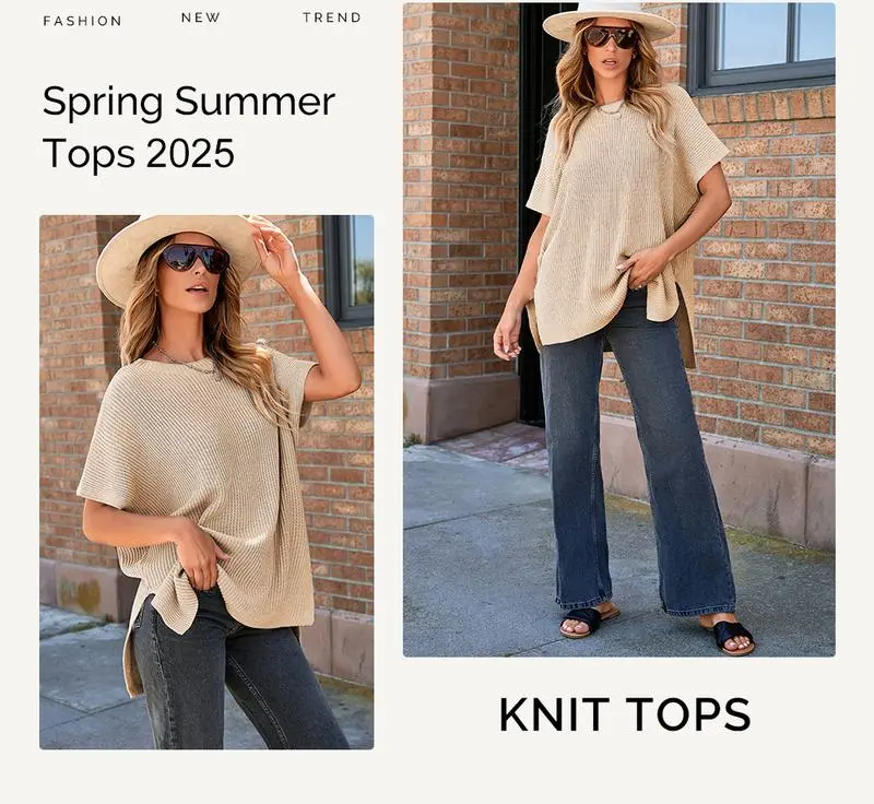 Women's Fall Clothing Oversized Knit Top