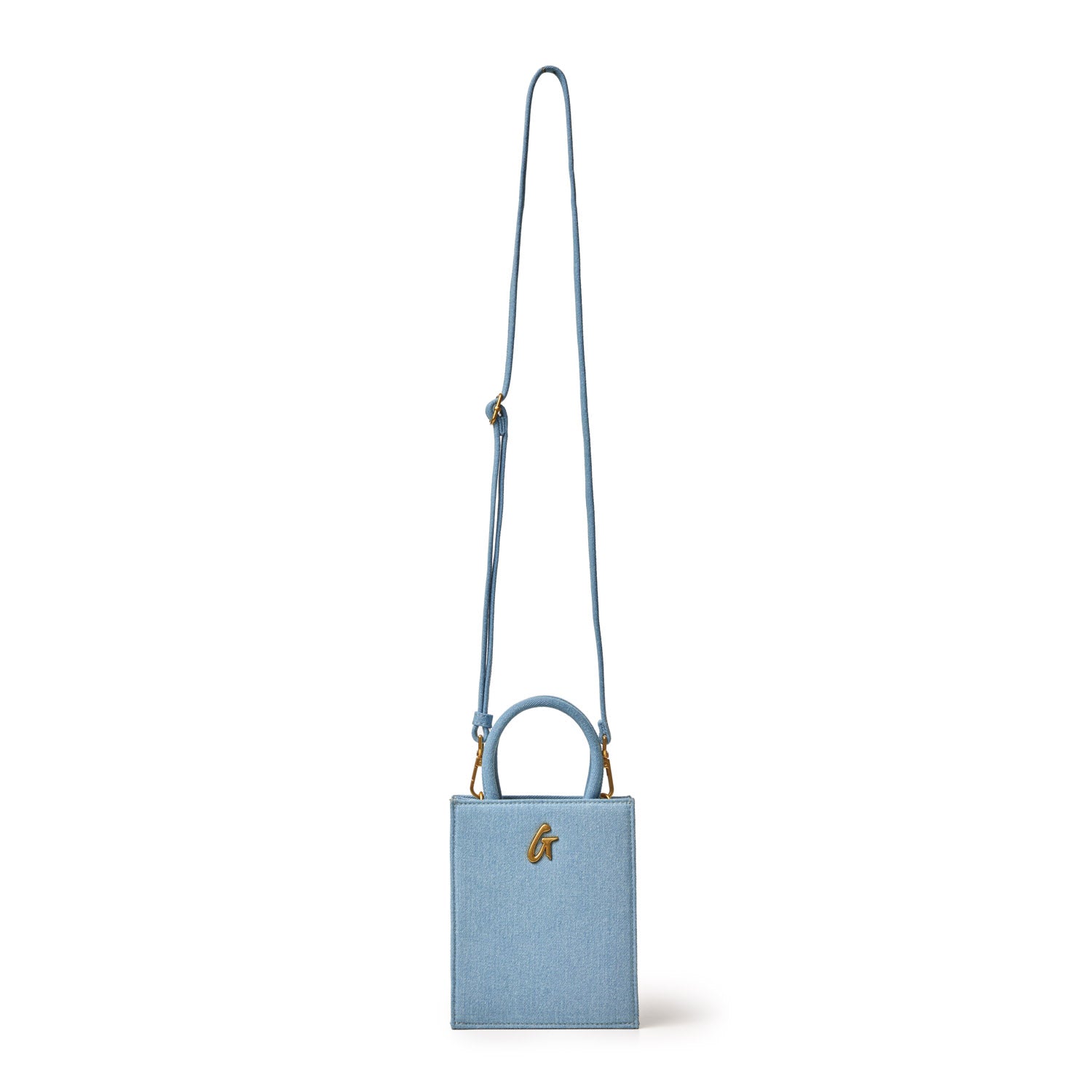 MINI DENIM GOLD TOTE