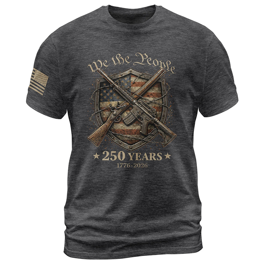 USA 250th Anniversary 250 Years Shirt 1776-2026 We The People Shield