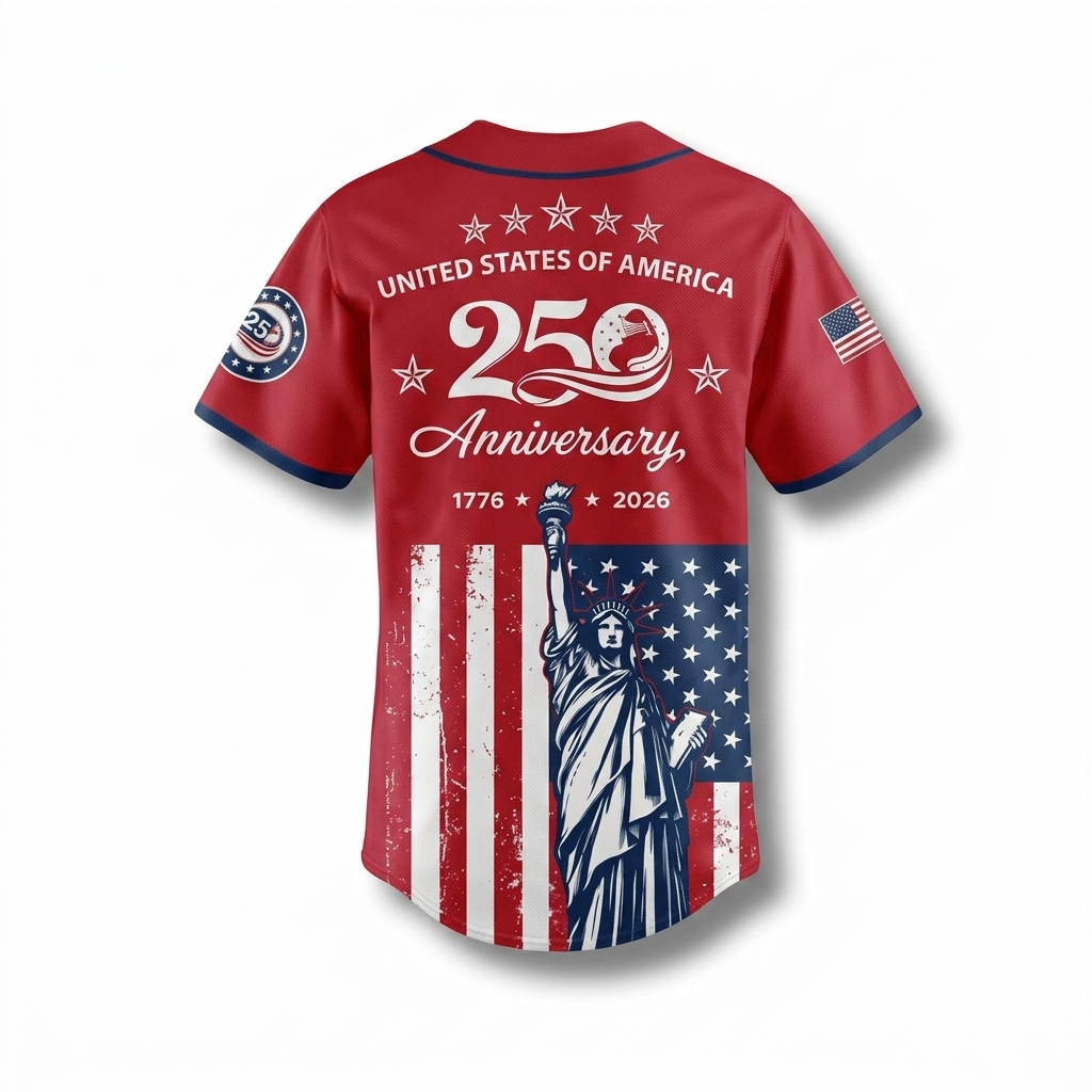 USA 250th Anniversary Baseball Jersey