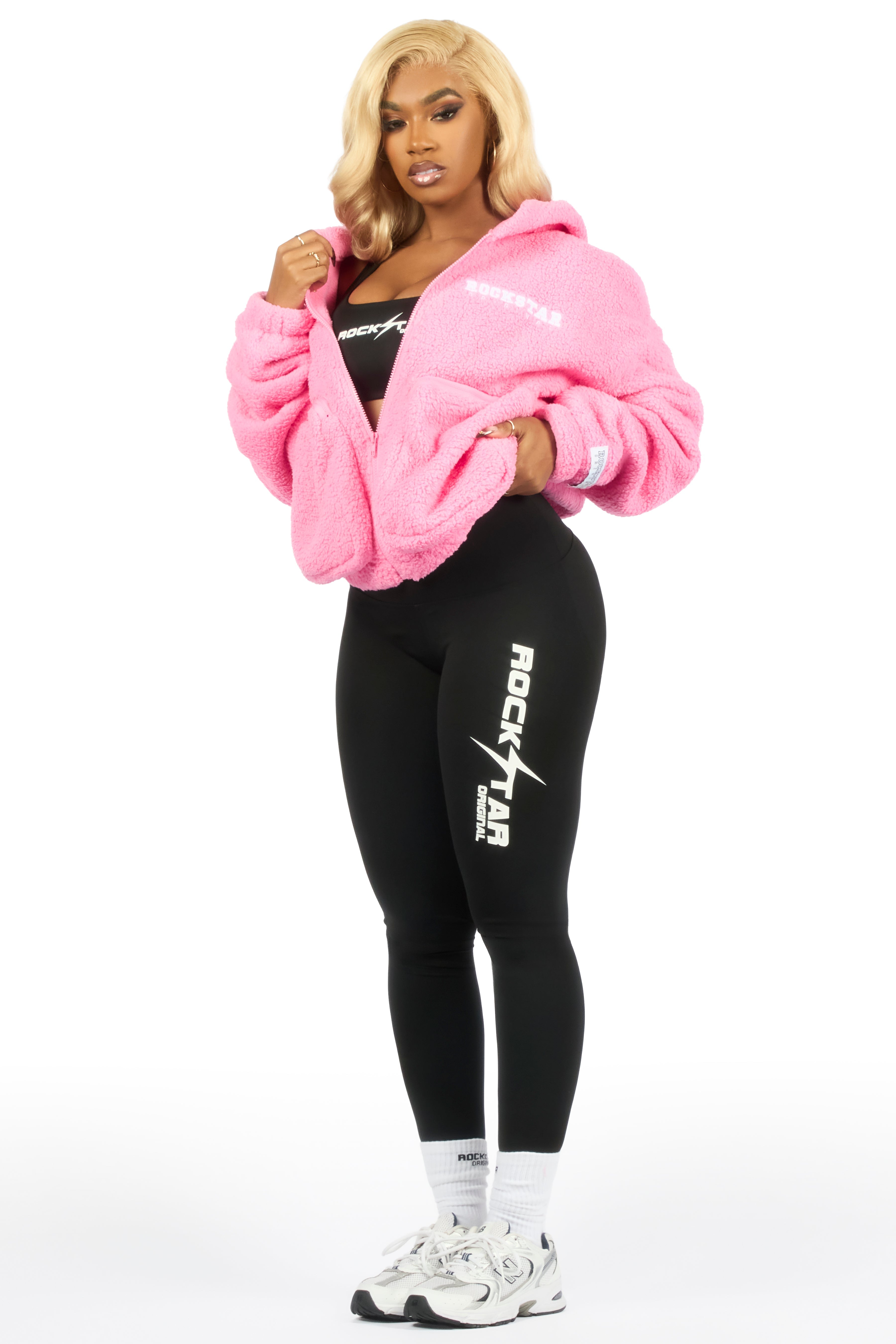 Lonia Pink Sherpa Jacket