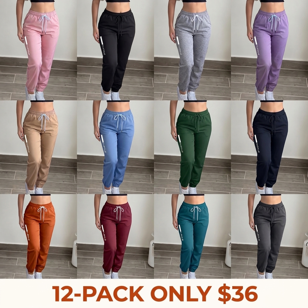 Women's Lightweight Ultra-Thin Straight-Leg Casual Athletic Pants