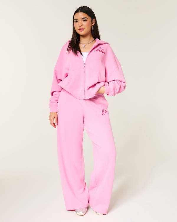 Xoxo Graphic Baggy Sweatpants