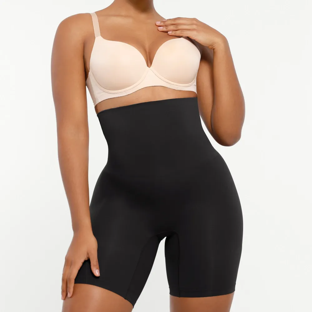 Shapellx Shapewear Sculpting Shorts for Women Seamless High Waisted Body Shaper Thigh Slimming Underwear
