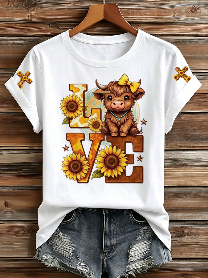Women'S Faith Themed Printed Casual T-Shirt