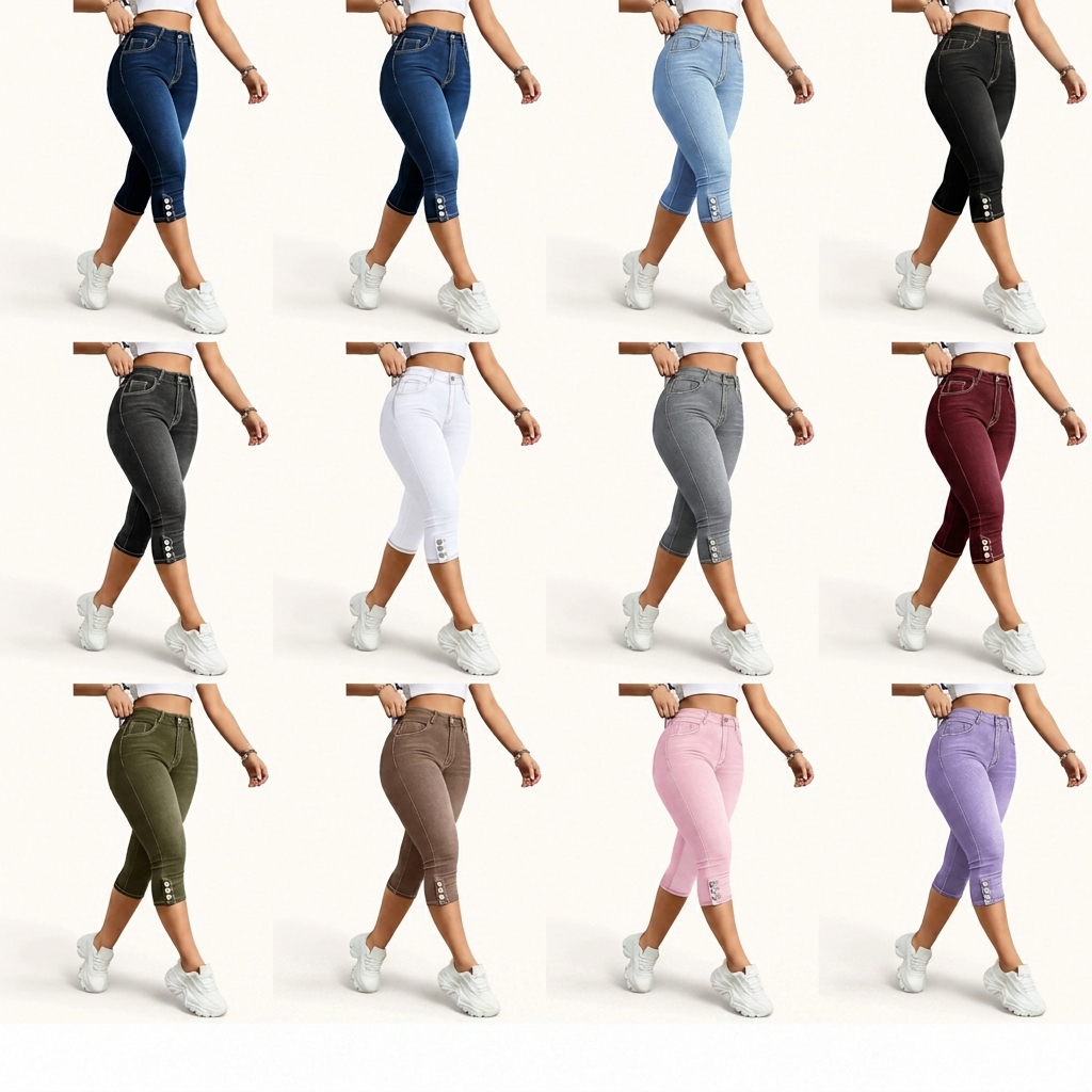 Women's Stretch Slim-Fit Cropped Jeans