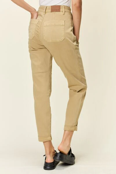 Blue Full Size High Waist Jogger Jeans