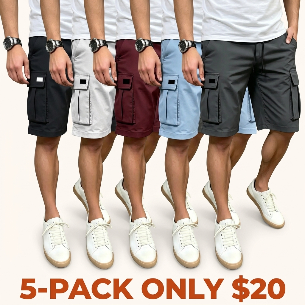 Men's Plus-Size Fashion Casual Shorts