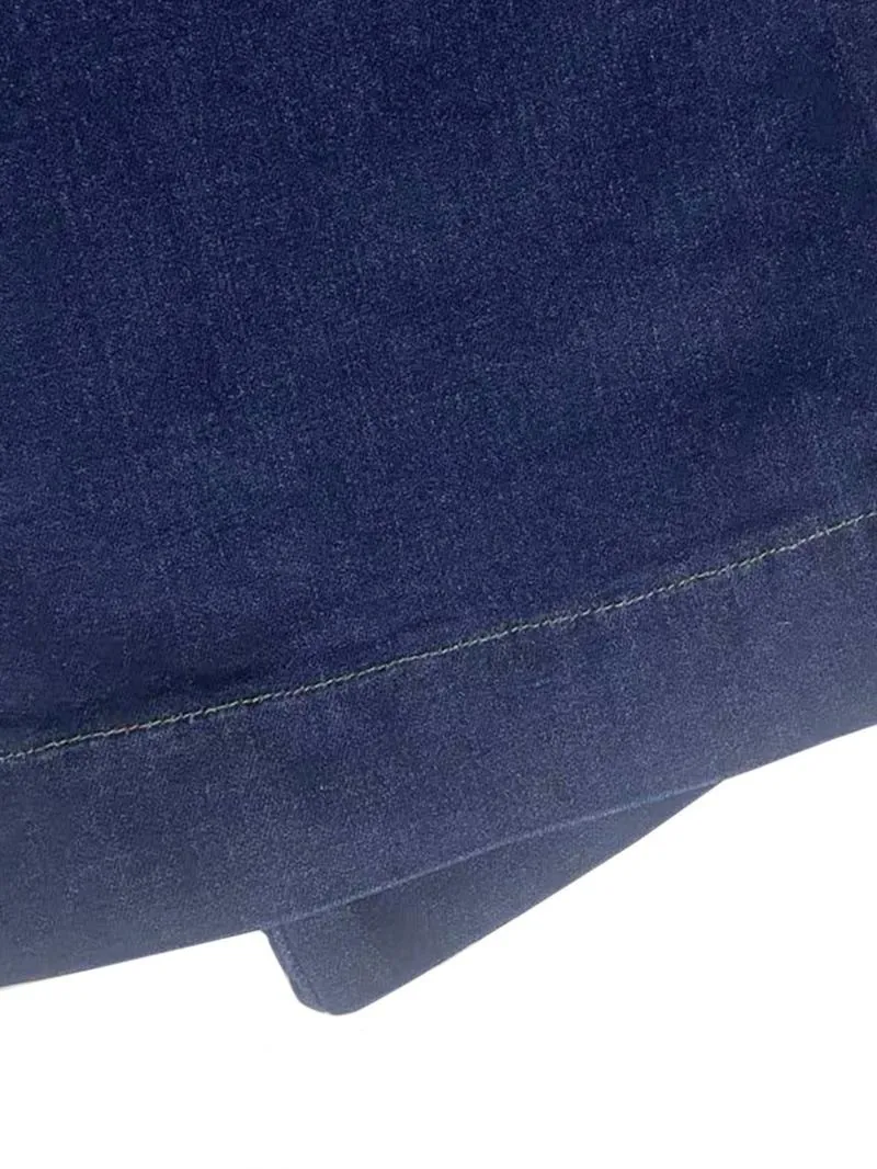 Women's Plain Button Pocket Flare Leg Jeans, Casual Bell Bottom Trousers for Daily Wear