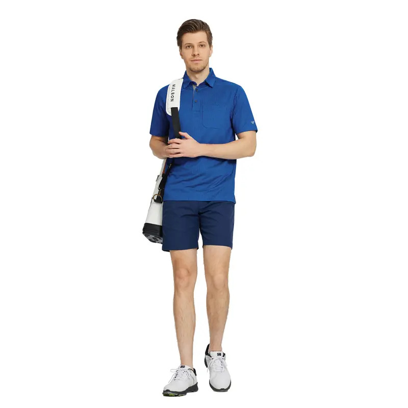 Men's Jacquard Pocket Polo Shirt