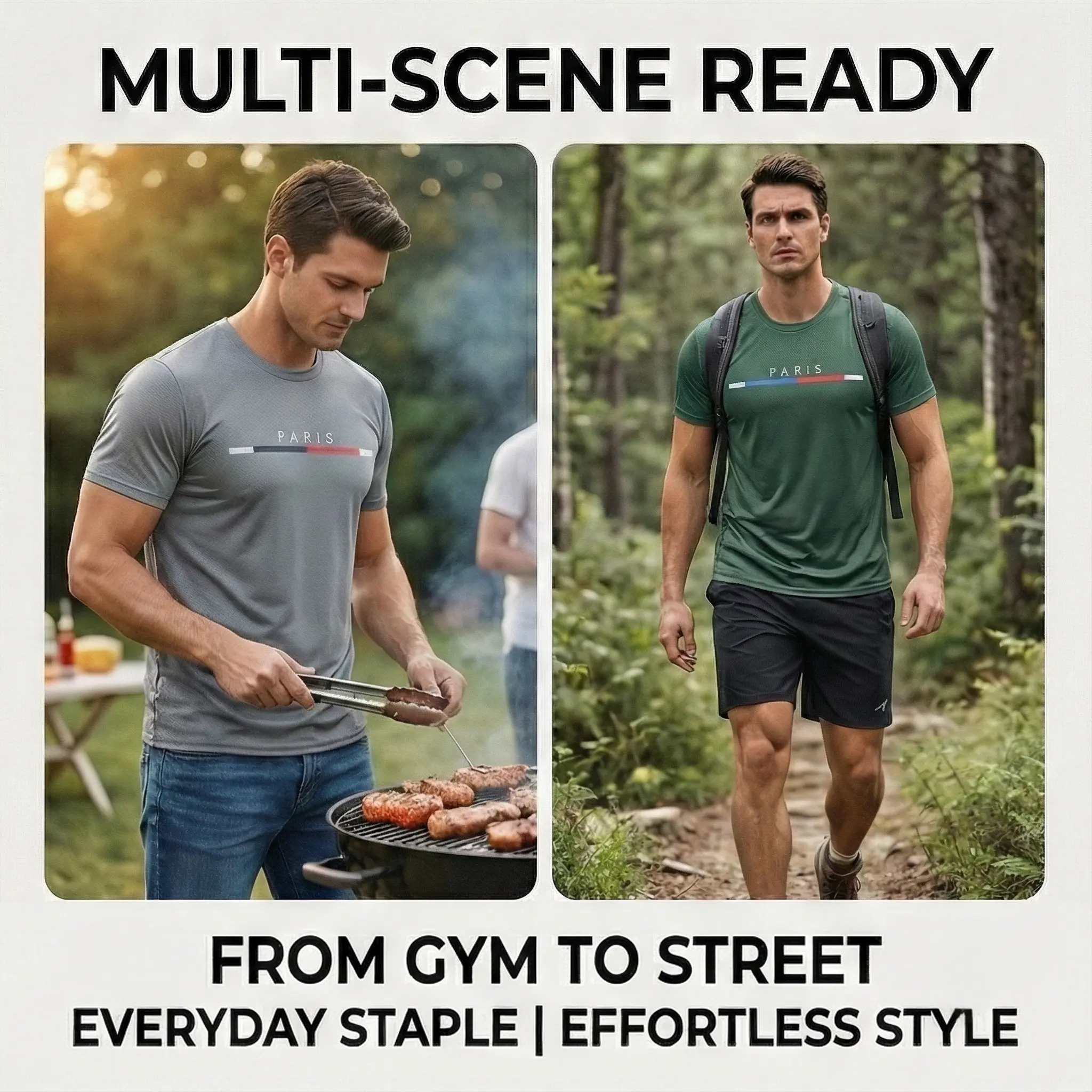 Men's 6-Pack Graphic Tees Short Sleeves