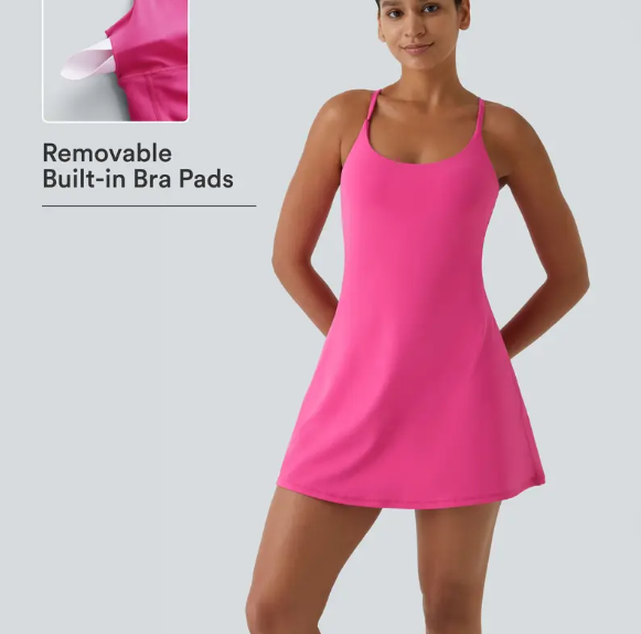 Plush Backless Active Dress-Easy Peezy, Dance Dresses for Women