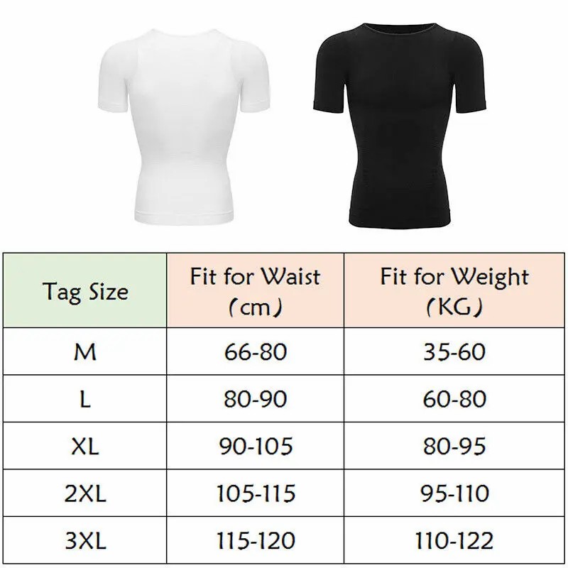 Men Shaping Shirts Body Shaper,Men Short Sleeve Shirt